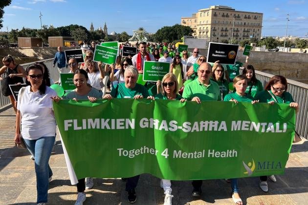 Passeggiata di sensibilizzazione sulla salute mentale - Credits: Times of Malta