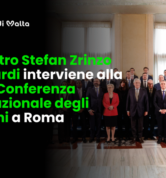 Il Ministro Stefan Zrinzo Azzopardi interviene alla Prima Conferenza Internazionale degli Italofoni a Roma