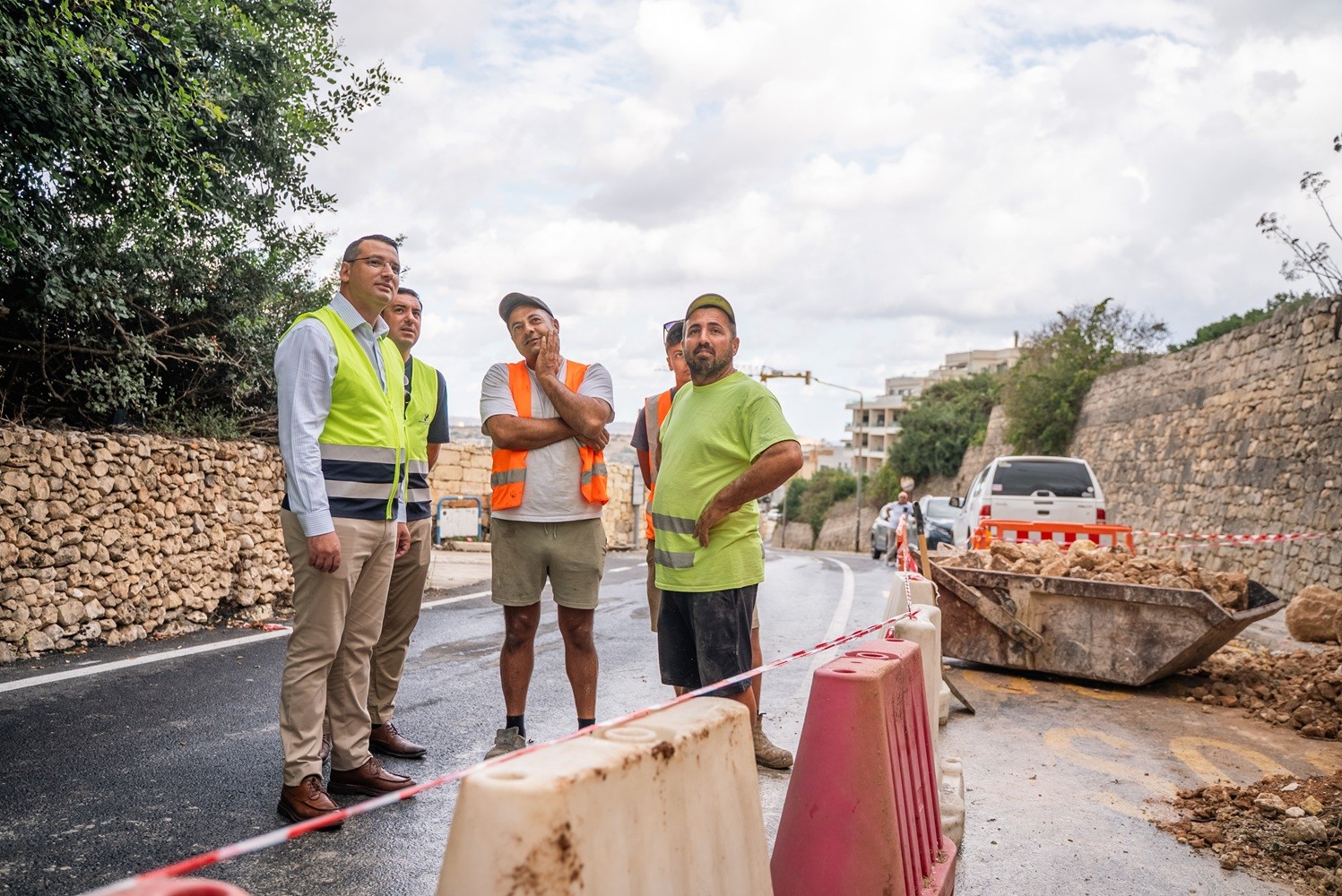 PRESS RELEASE BY THE MINISTRY FOR INFRASTRUCTURE, PLANNING AND EMPLOYMENT Immediate works carried out in Triq il-Marfa i