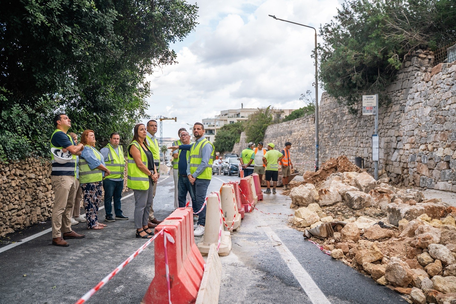 PRESS RELEASE BY THE MINISTRY FOR INFRASTRUCTURE, PLANNING AND EMPLOYMENT Immediate works carried out in Triq il-Marfa i