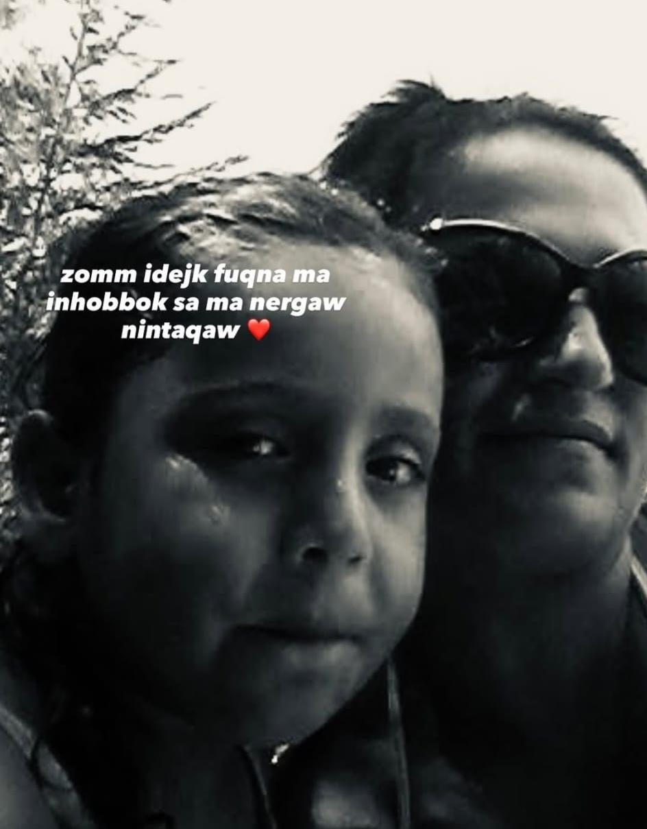 One of Azzopardi's daughters paying tribute to her online. Photo: Instagram