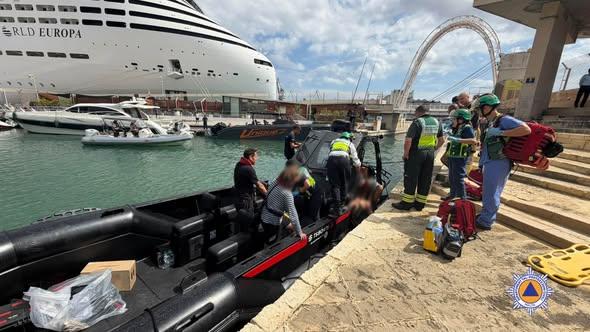 Photo taken during one of Wednesday's rescues: Facebook/CPD
