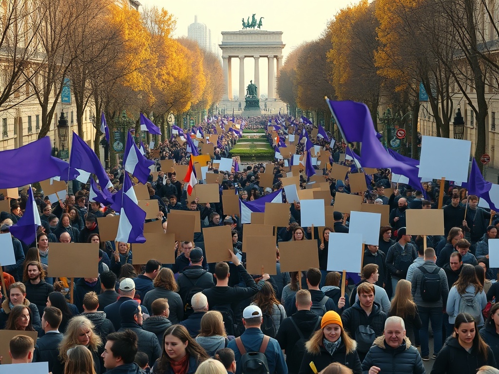 Protesters in Paris, where up to 40,000 were expected to join protests on Tuesday. Immagine generata con AI – Gazzetta di Malta