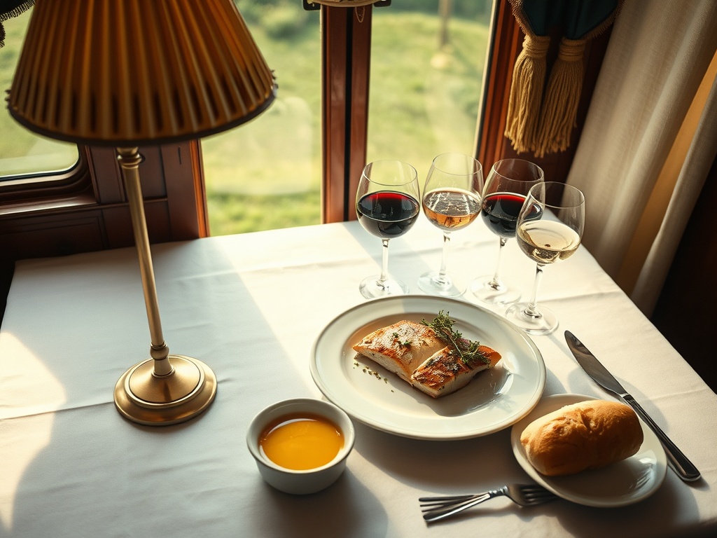 La tavola è apparecchiata sul Venice Simplon-Orient Express. Immagine generata con AI – Gazzetta di Malta