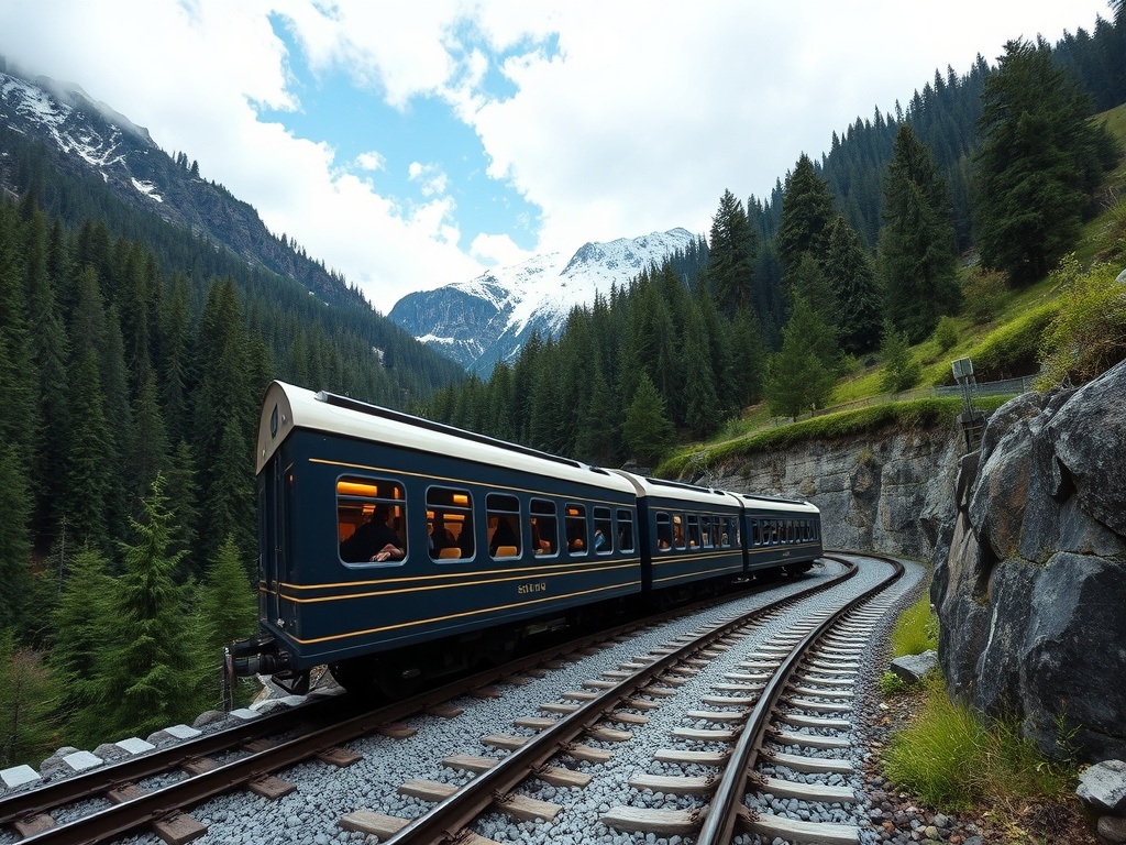 Il Venice Simplon-Orient Express attraversa il Passo del Brennero, in Austria. Immagine generata con AI – Gazzetta di Malta