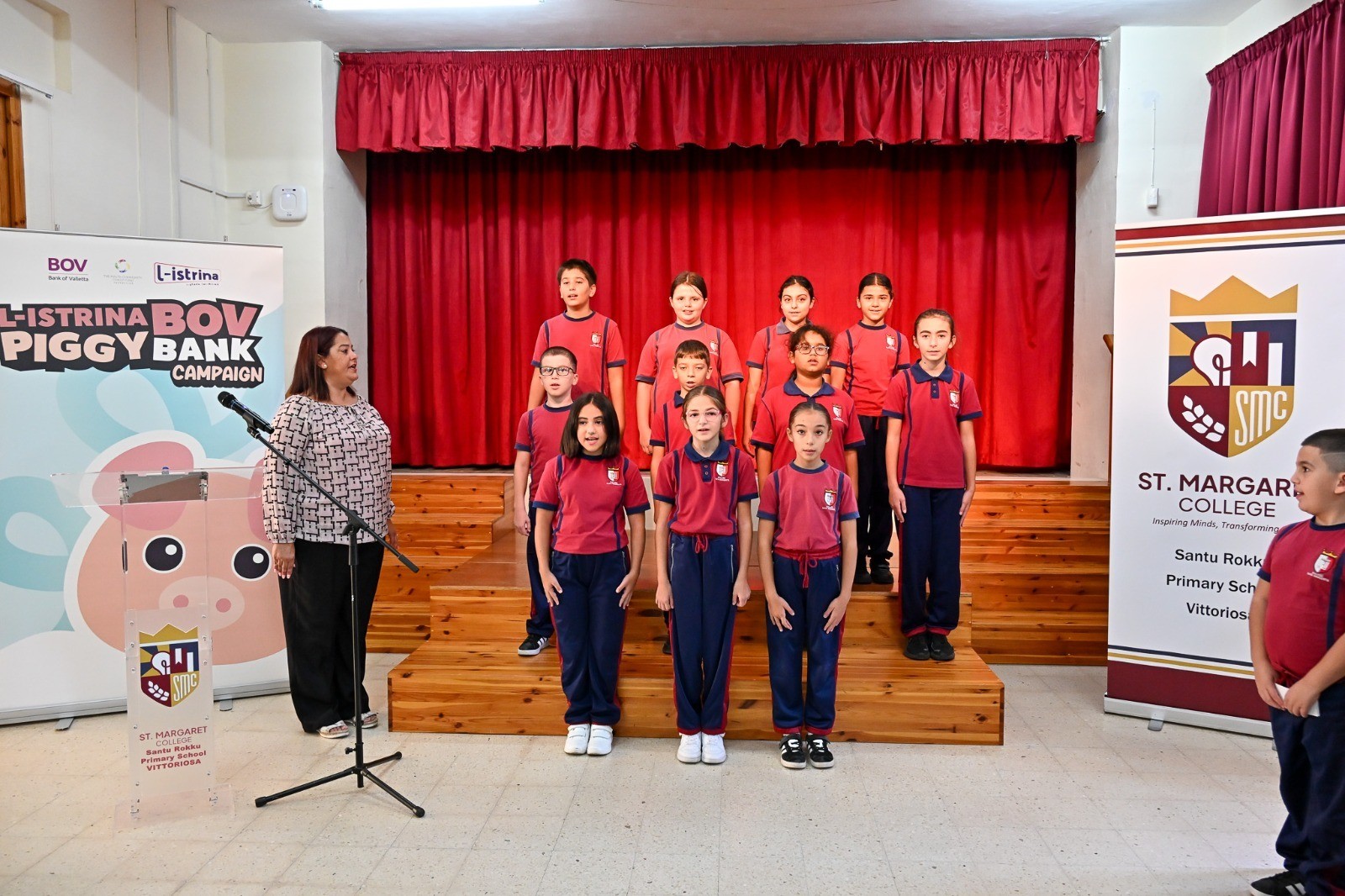 L-Istrina 2026: la Presidente di Malta visita le scuole con il Piggy Bank BOV