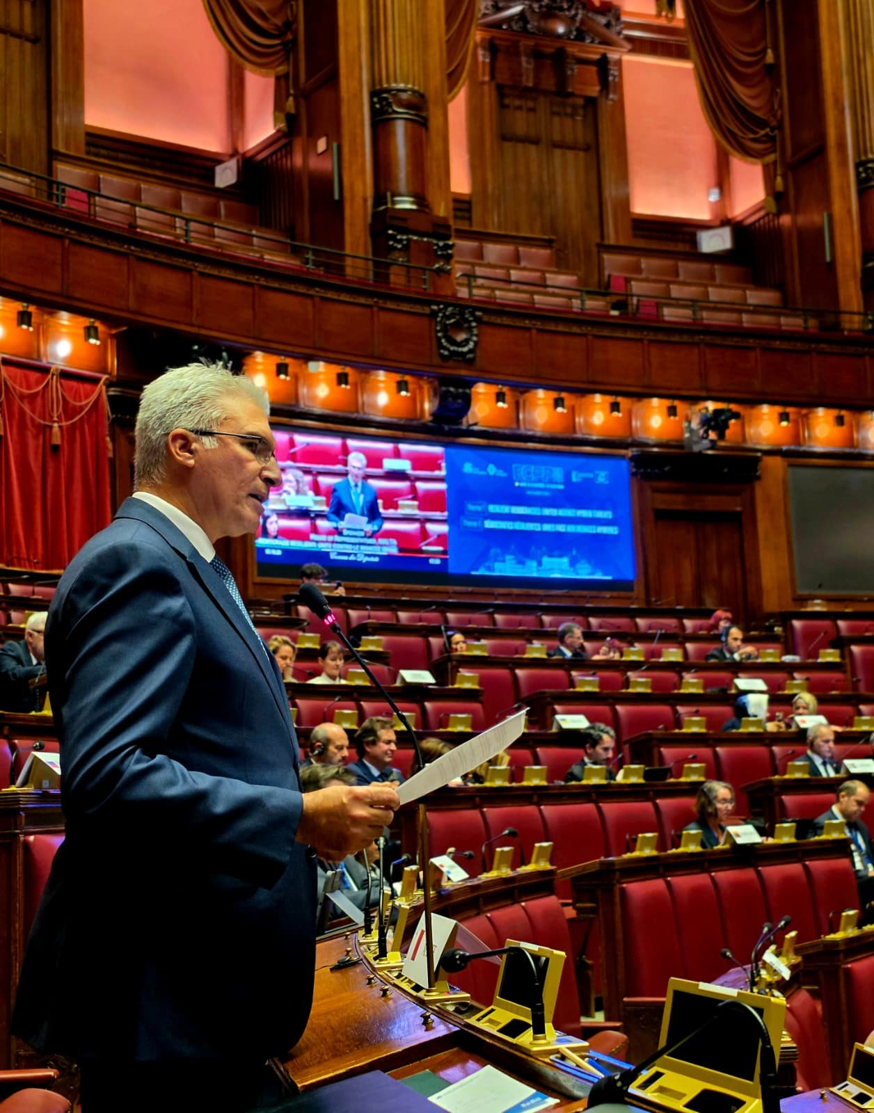 COMUNICATO STAMPA DELL'UFFICIO DELLO SPEAKER Lo Speaker Carmelo Abela partecipa alla Conferenza europea dei Presidenti o