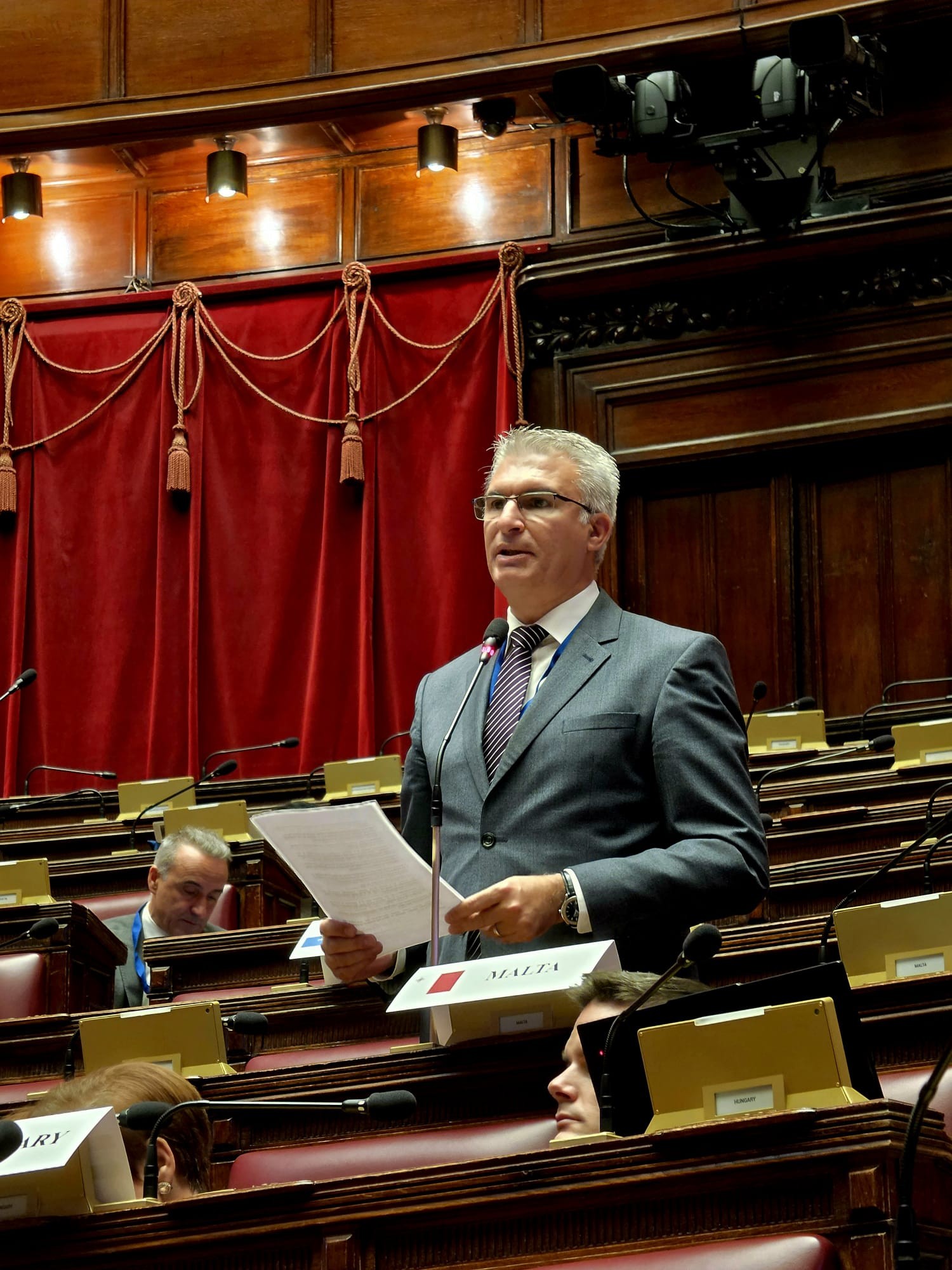 COMUNICATO STAMPA DELL'UFFICIO DELLO SPEAKER Lo Speaker Carmelo Abela partecipa alla Conferenza europea dei Presidenti o