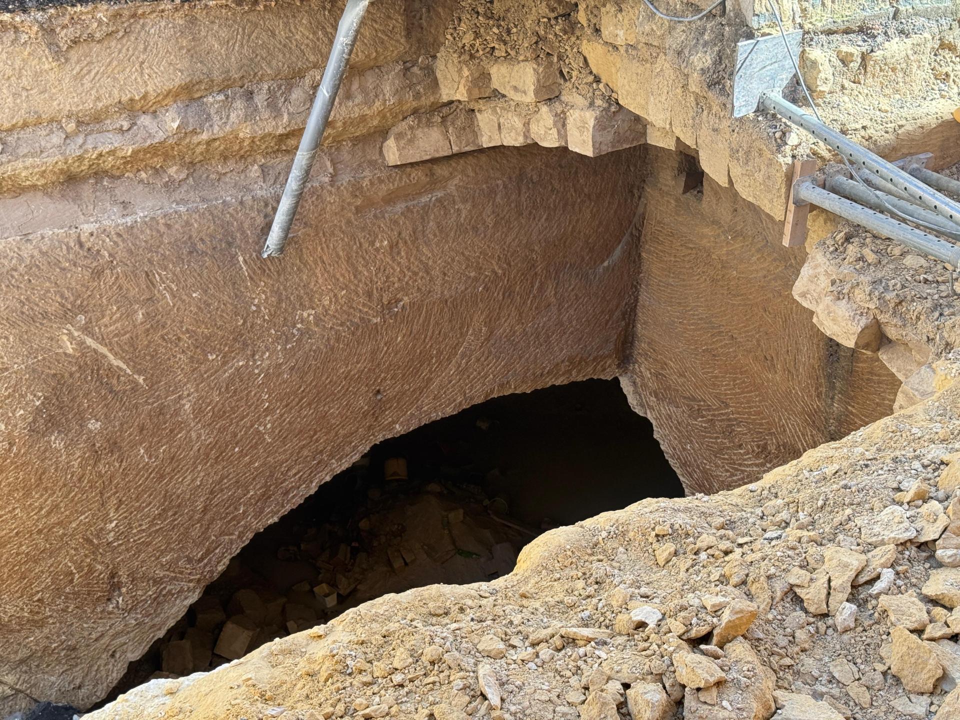 Very little has since been established about the history of the cistern, but sources close to the works said it appears to be connected to other wells in the area. Photo: Jonathan Borg