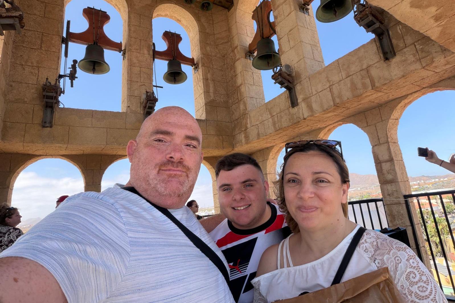 Marion con la sua famiglia.