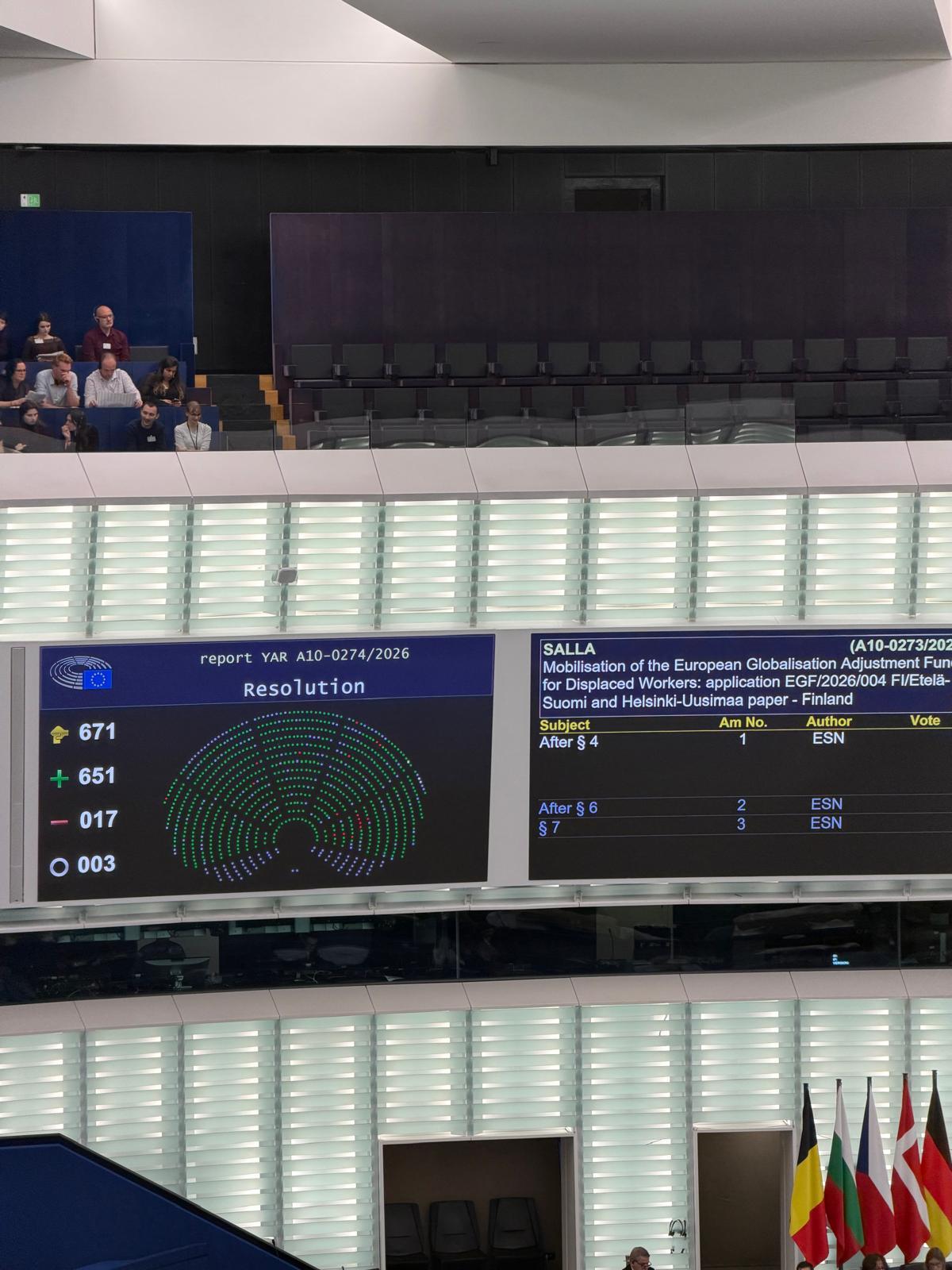 Il voto al Parlamento europeo a Strasburgo, mercoledì