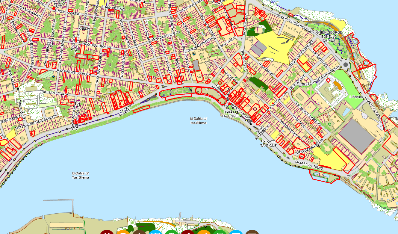 The properties outlined either have enforcement notices against them, or did so in the past. Photo: Planning Authority