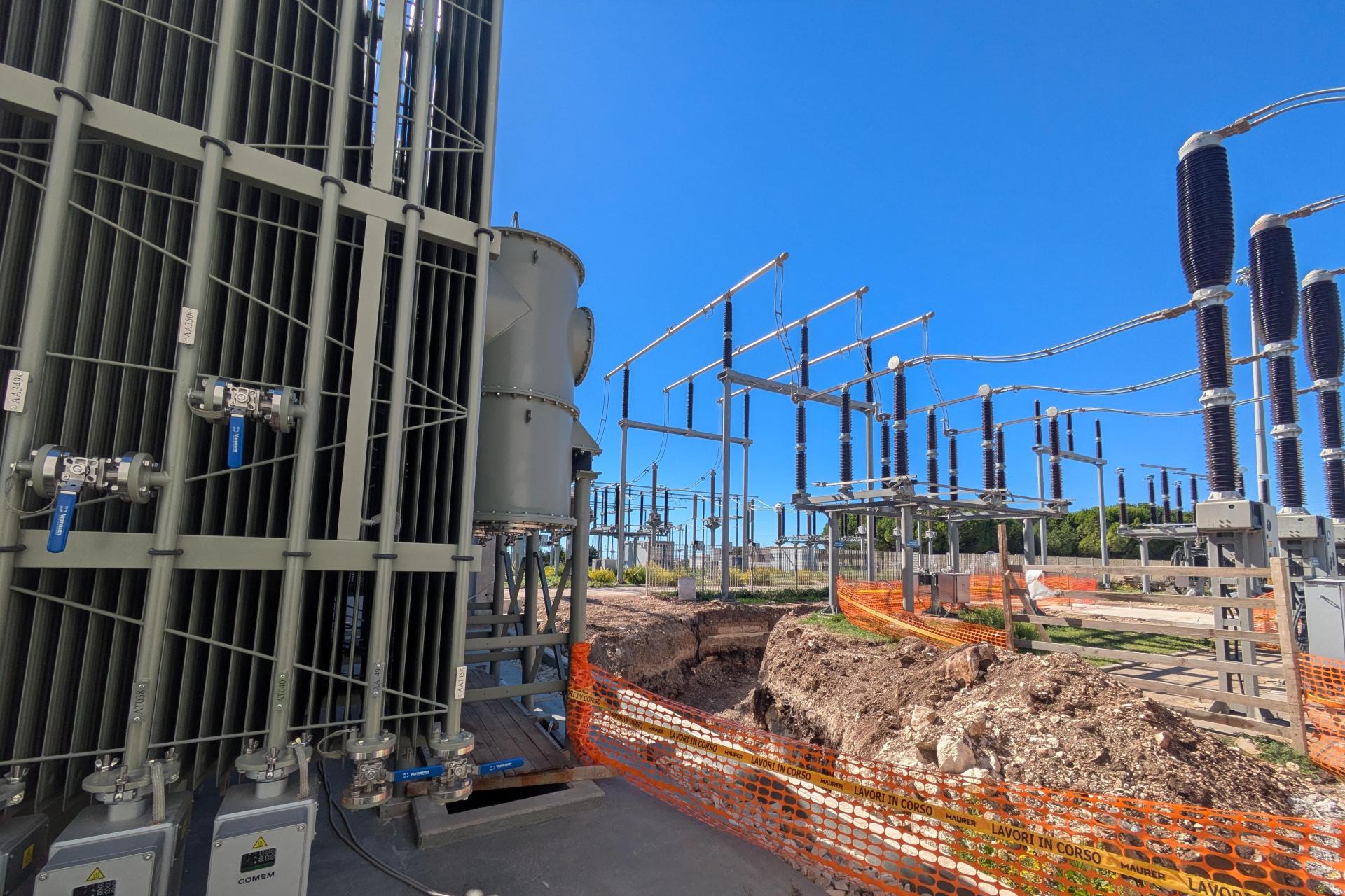 Trenching works at the terminal station was carried out in recent days. Photo: Neville Borg