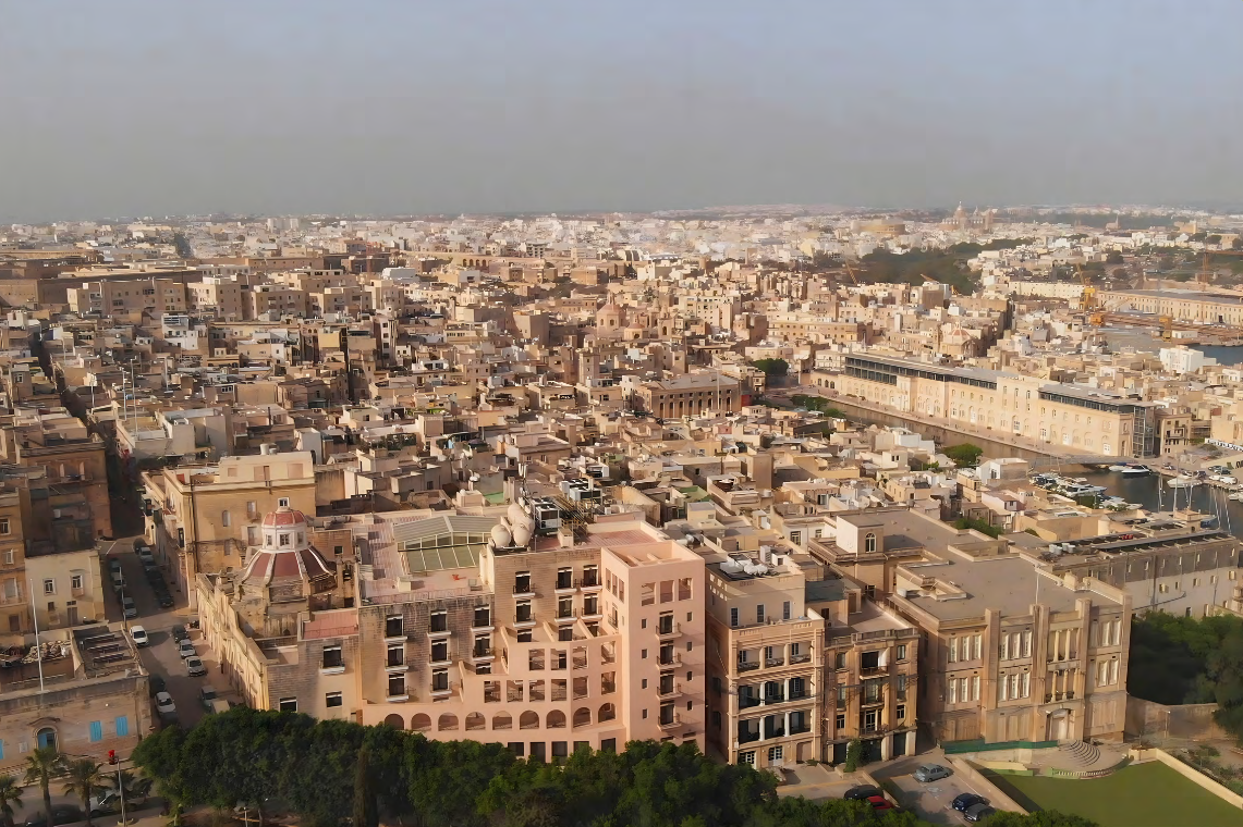 Una veduta aerea della casa per anziani. Foto: Planning Authority