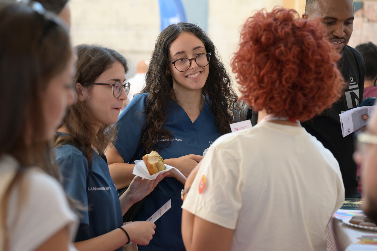 Students conversing and getting to know prospective organisations. Photo: Matthew Mirabelli