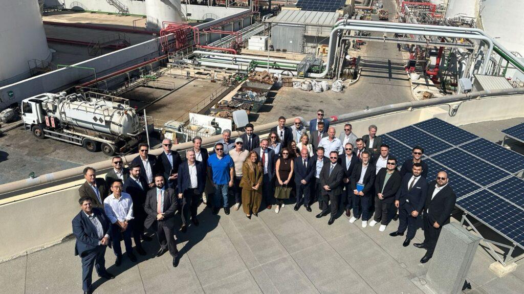The programme included presentations at Alkagesta's Malta headquarters, a visit to the Evos Malta terminal, and discussions with Evos Malta management.