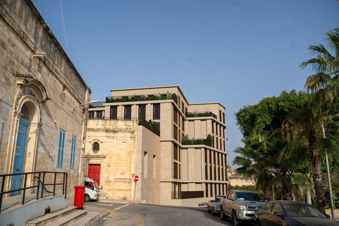 La casa per anziani risulterà leggermente più alta vista da Triq il-Ġublew tal-Fidda. Foto: Planning Authority